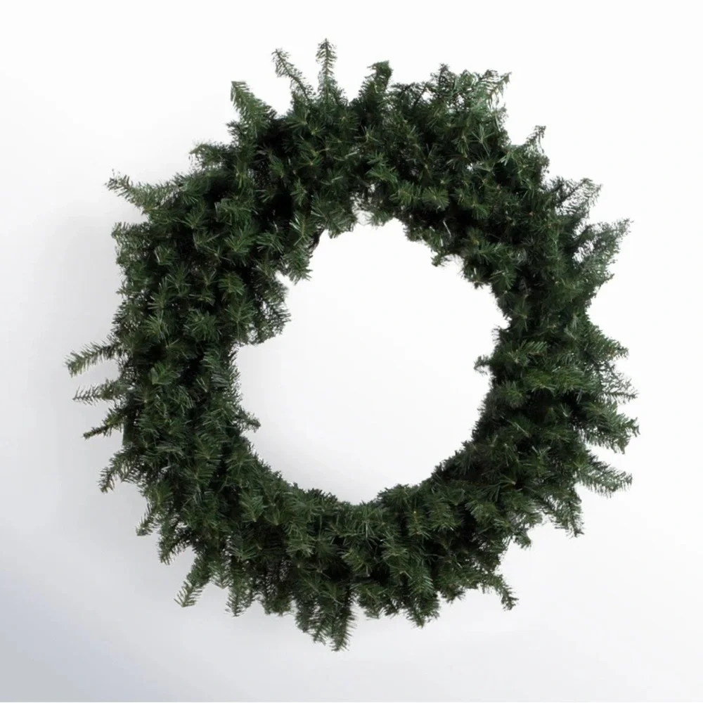 Artificial Canadian Pine Wreath Unlit Set of 2, 20”
